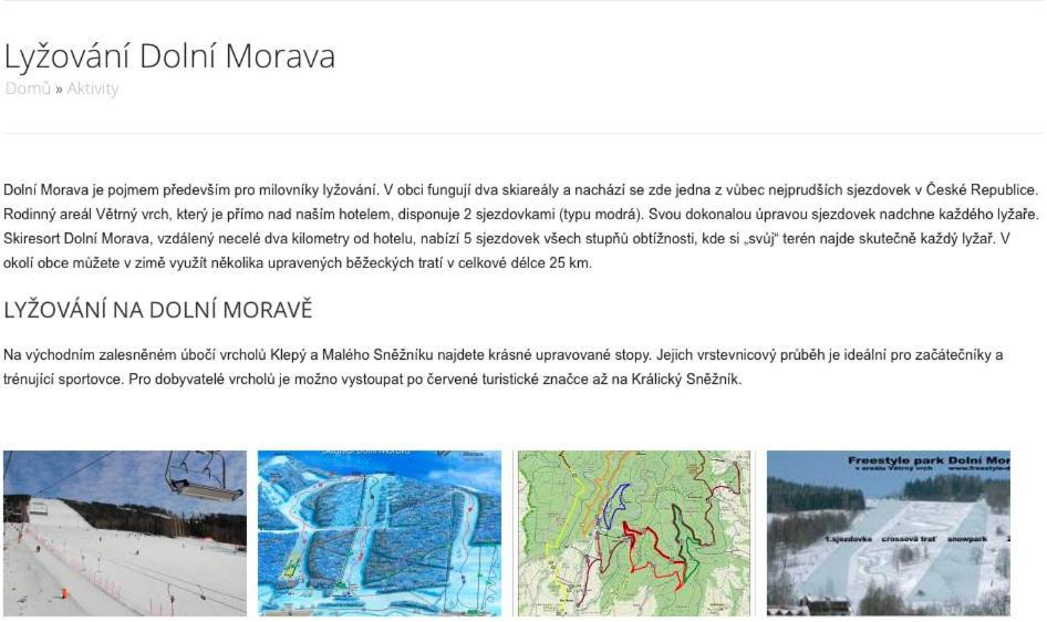 Sport Apartman Dm Dolní Morava Extérieur photo